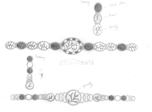 silver jewelry design