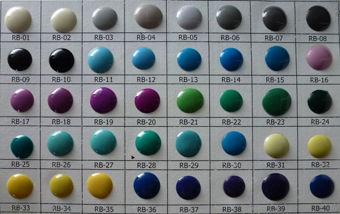 Enamel Color Chart 01 of 06 for custom jewelry manufacturing