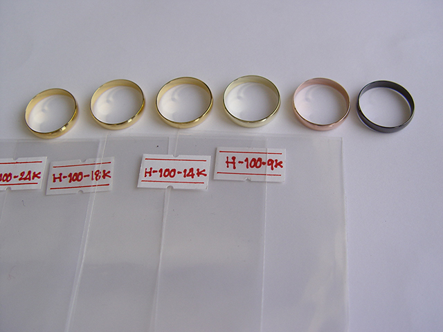 Gold plating, rhodium plating, black ruthenium plating